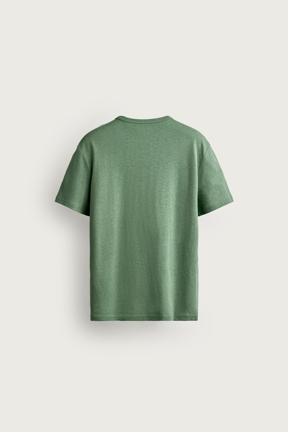ФУТБОЛКА RELAXED FIT ИЗ ХЛОПКА И ЛЬНА — ZARA