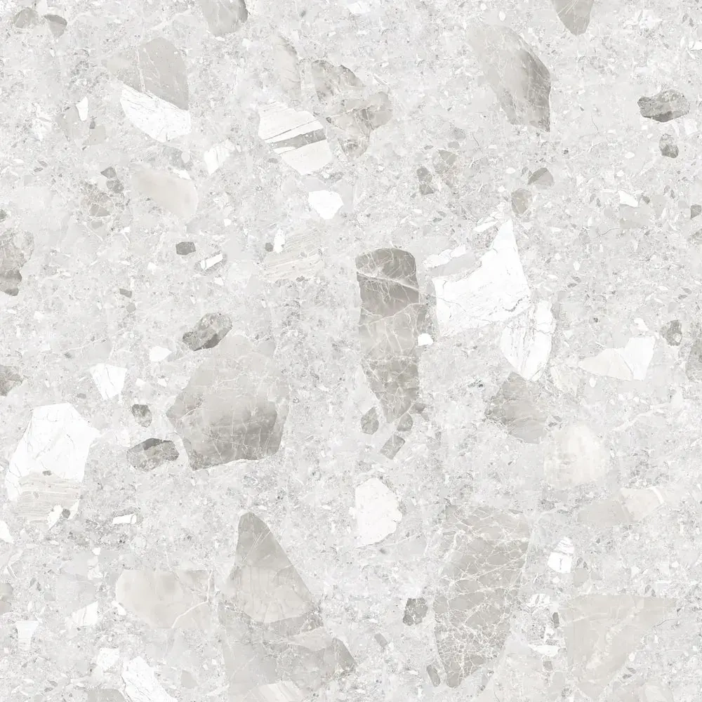 Керамогранит Alma Ceramica GFU04STE07R Steel rock 60x60 белый сахарный под терраццо