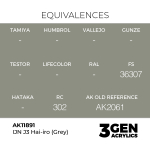 Акриловая краска AK Interactive IJN J3 Hai-iro (Grey) 3GEN AIR, 18мл