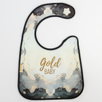5517455 Нагрудник "Gold baby"  непромокаемый на липучке