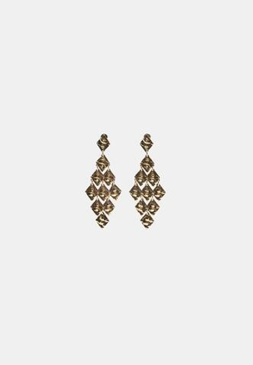 STRADIVARIUS Серьги в форме бриллиантов, золотой