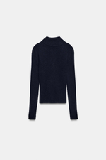 СВИТЕР ИЗ 100% ШЕРСТИ НА МОЛНИИ — ZARA