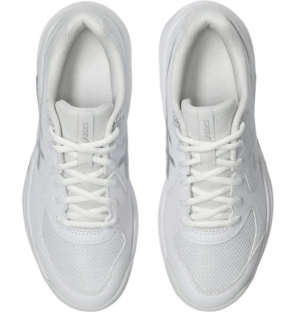 Женские теннисные кроссовки Asics Gel-Dedicate 9 Clay - white/pure silver
