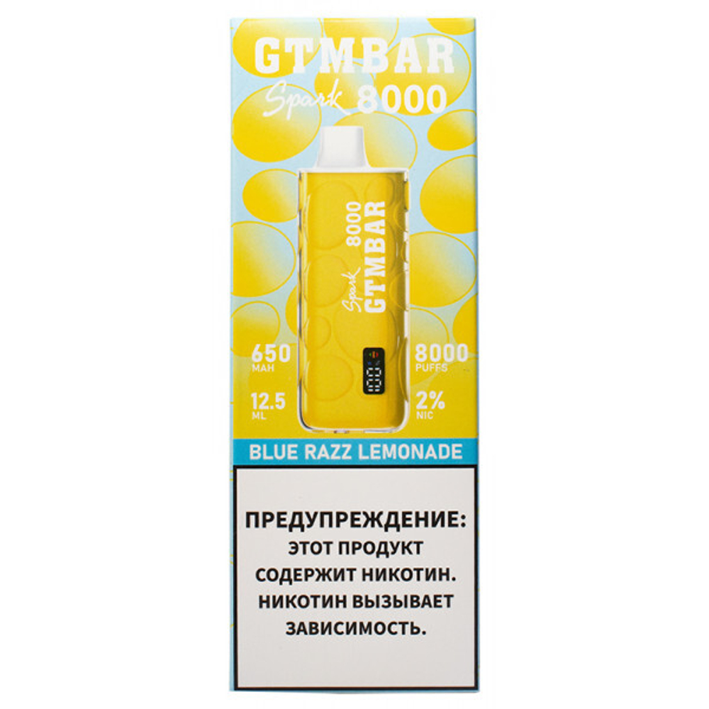 М. GTM Bar Spark 8к Blue Razz Lemonade (Лимонад с голубой малиной)