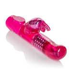 Розовый вибромассажер Advanced G Jack Rabbit с клиторальным зайчиком - 18 см. (Цвет: розовый)