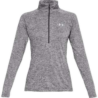 Женская теннисная футболка (dł. Рукава) Under Armour Tech 1/2 Zip-Twist - black