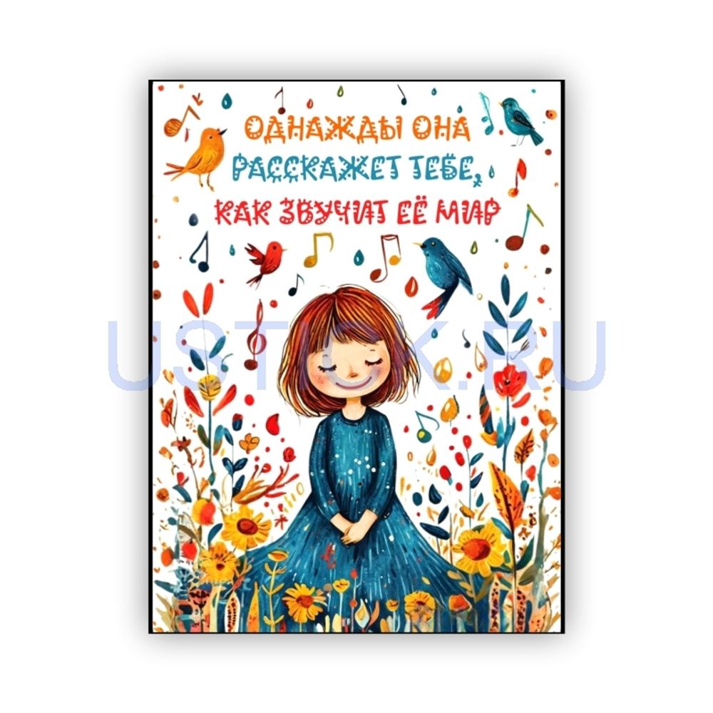Магнит "Как звучит её/его мир"