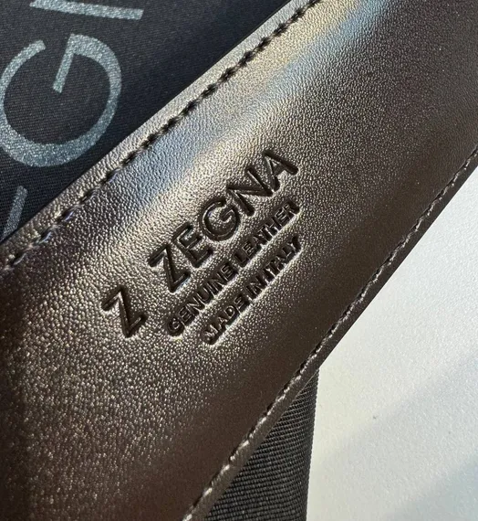 Двусторонний мужской ремень ZEGNA, 3,5 мм, чёрный