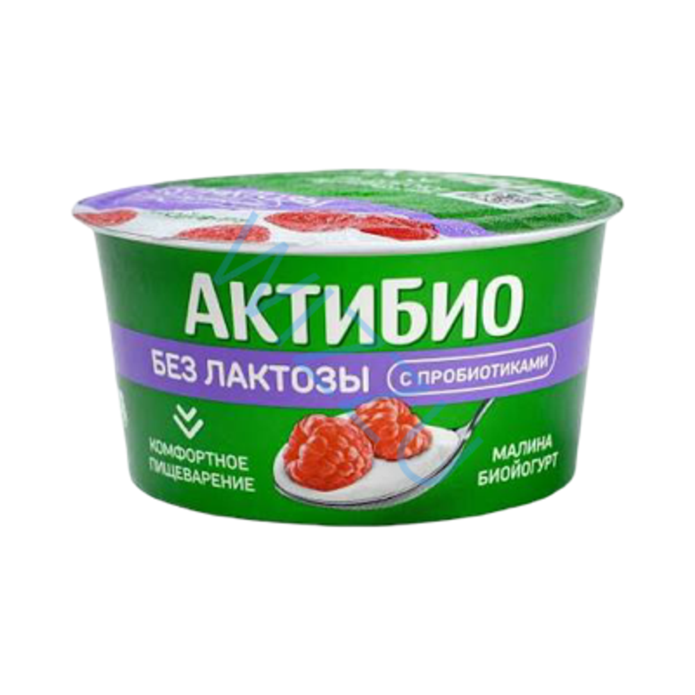 Йогурт Актибио безлакт 130г Малина