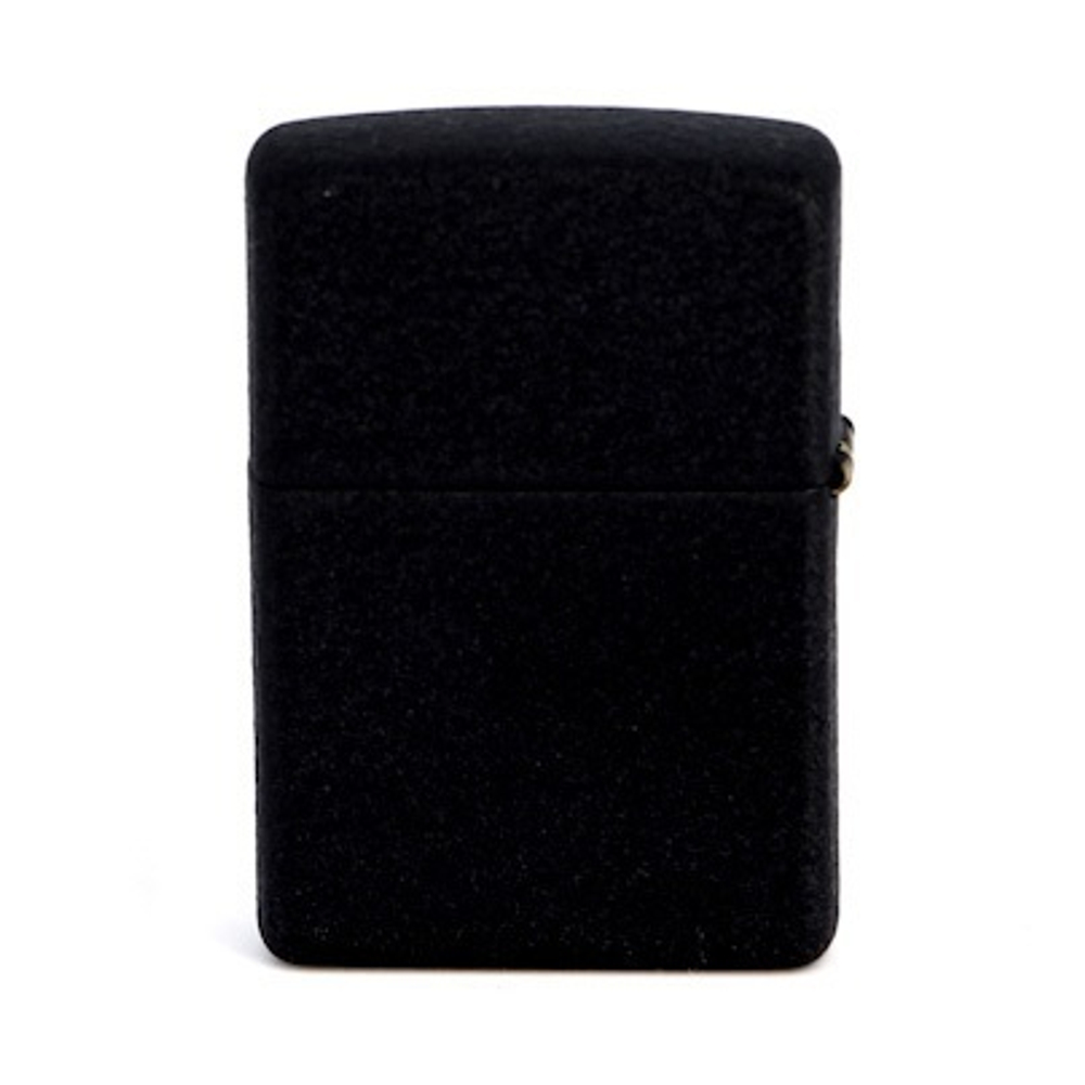 Зажигалка черная матовая Zippo 363 с покрытием Black Crackle
