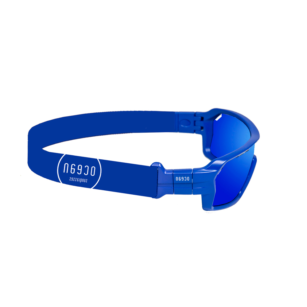 Спортивные очки с диоптриями OCEAN Chameleon Matt Blue / Revo Blue Polarized lenses
