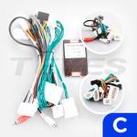Комплект рамки с разъёмами 10.1"+can Toyota Lexus LX470, Land Cruiser 100 2002-2007 с климатом на цветном экране