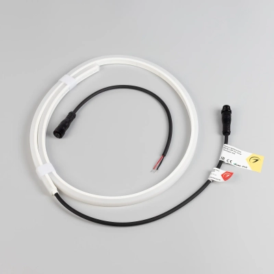 Лента герметичная WAVE-TOP-PU-A144-10x10mm 24V Warm2700 (5 W/m, IP68, 1m, wire x1) (Arlight, Вывод боковой, 3 года)
