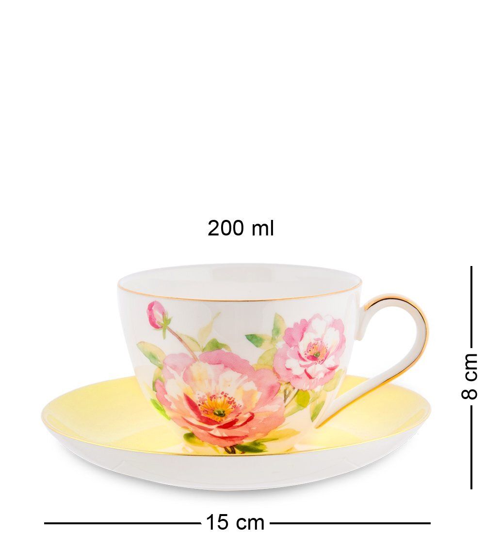 Pavone JK- 83 Чайный сервиз на 6 перс. «Пионы» (Torino Peony  )