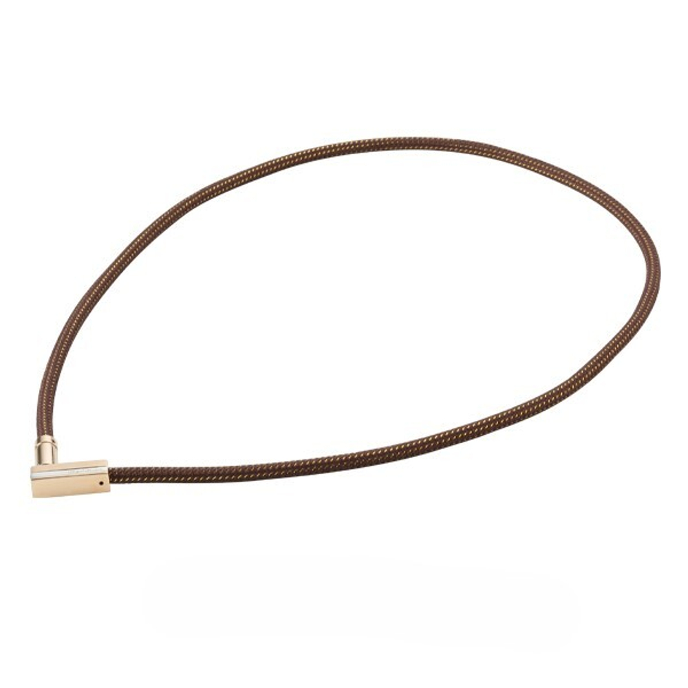 Ожерелье MG CHOPPER SQUARE, МЕТАХ, золотистое, 40 см.