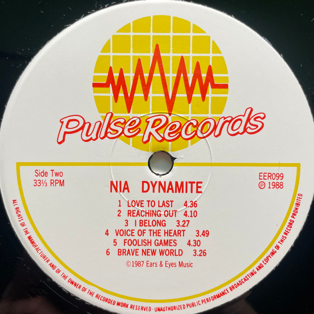 Nia ‎– Dynamite (Англия 1988г.)