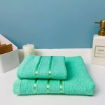 Полотенце махровое 70*120см «Comfort» цвет бирюзовый 01-026, плотность 300гр/м2 TJ, с петелькой-подвесом