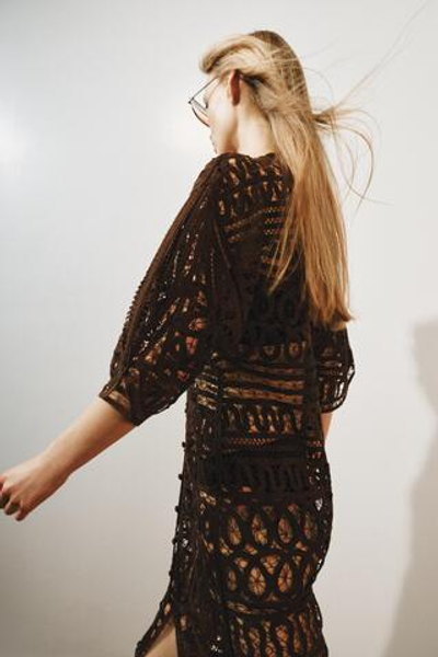 ДЛИННОЕ ПЛАТЬЕ КРОШЕ — ZW COLLECTION — ZARA