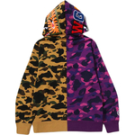 A Bathing Ape Bathing Ape Sweatshirts Camouflage Cotton Moderate No Fleece Lined Zip Closure 1m30 115 005 фиолетовый