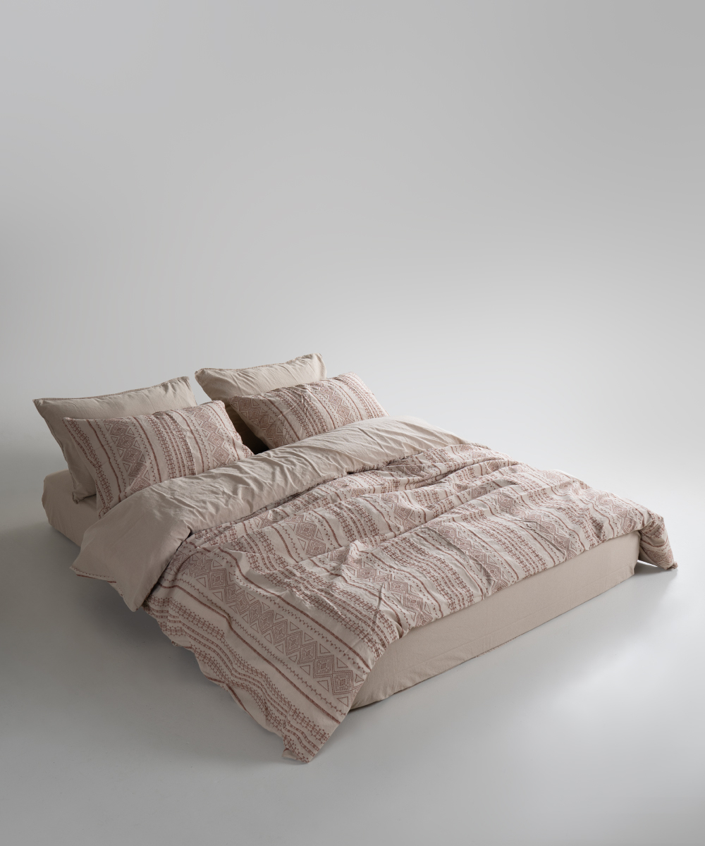 Lımasso КПБ 4 пр. Coastal Trio Oxfordtan ЕВРО пододеяльник 200*220, простынь 240*260, наволочки 50*70 2шт