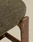 Банкетка Granite из зеленой синели и массива ясеня с отделкой под орех, 120 см