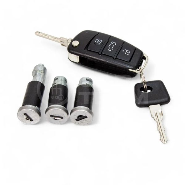 Замок зажигания ВАЗ 2115 с выкидным ключом в стиле AUDI и сигнализацией Smart Lock