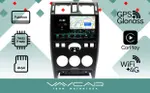 Магнитола для Lada Priora 2007-2013 (рамка черная) - Vaycar VA33-3112-2K на Android 13, Быстрая, 2K QLED, CarPlay, 4G SIM-слот