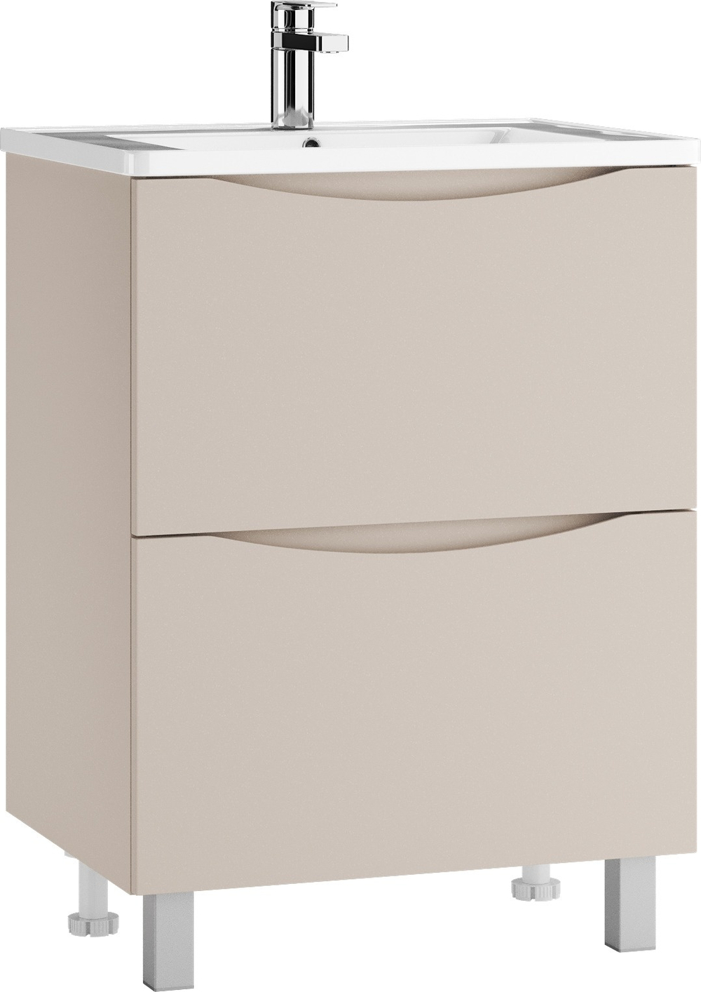 Тумба напольная Rein Toscana Latte 80, 2 ящика под умывальник TOS-F80-LT