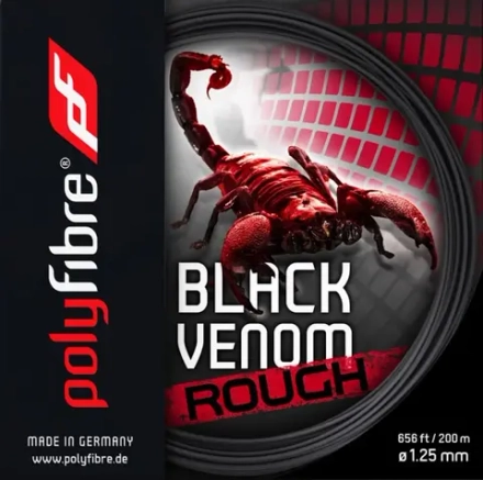 Струны теннисные Polyfibre Black Venom Rough (12,2 m)