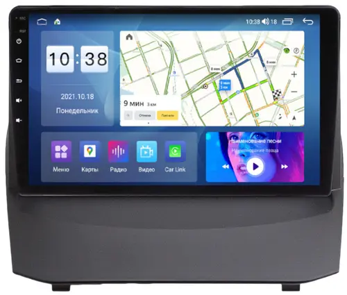 Магнитола для Ford Fiesta 2008-2018 - Parafar PF171UHD на Android 13, Быстрая, QLED, CarPlay, 4G SIM-слот