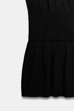 ТРИКОТАЖНЫЙ ТОП С ЭЛАСТИЧНОЙ СБОРКОЙ — ZARA
