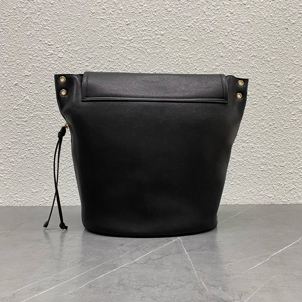 Сумка Celine Soft Triomphe, чёрная — фото 6