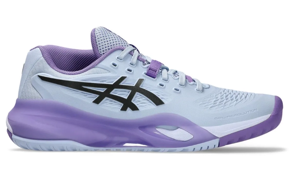 Женские Кроссовки теннисные Asics Gel-Resolution X Night Energy - blue fade/gunmetal