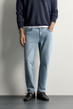 УКОРОЧЕННЫЕ ДЖИНСЫ SLIM FIT — ZARA