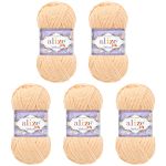 Пряжа Alize (Ализе) Velluto / уп.5 мот. по 100 г, 68м, 310 медовый A
