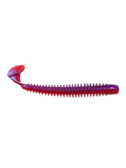 Приманка ZUB-SWING 140мм(5,5")-5шт, (цвет 021) фиолетовый верх -красный низ