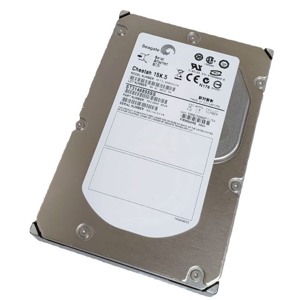 Жесткий диск Seagate Cheetah 15K.5 146,8Gb (U300/15000/8Mb) Dual Port SAS 3,5" ST3146855SS