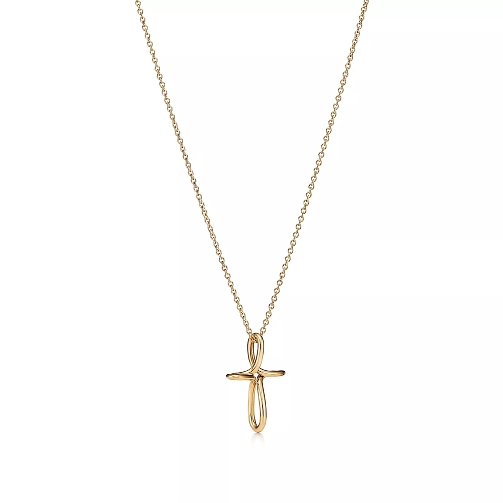 Подвеска из золота 18к(750 проба) , Tiffany 💠infinity Cross