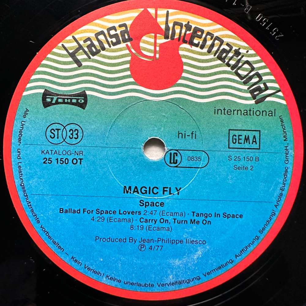 Space - Magic Fly (Германия 1977г.)
