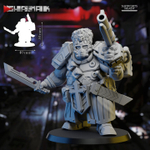 Astra Militarum Vostroyan Firstborn Ogryn Огрин №11 с дробовиком миниатюра для dnd, днд, pathfinder, фентези, Настольная игра, НРИ, Варгейм, РПГ
