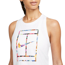 Женский топ теннисный Nike Court Gaden Party Top - white