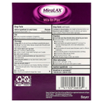 MiraLAX, Mix-In Pax®, без зерен, без добавок, 20 пакетиков по 17 г (0,5 унции)