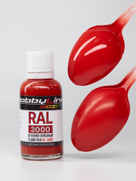 Краска лаковая HobbyLink RAL-3000 Огненно-красный RL-3000