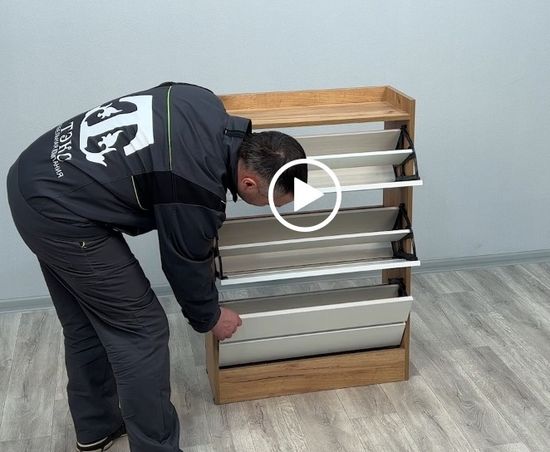 Обувница ЯМАЙКА Япт-2 дуб крафт серый / кашемир