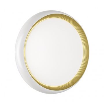 Настенно-потолочный светильник 48W 4000K 7650/DL белый/золотой D380 IP43 PALE Tofiq White Sonex