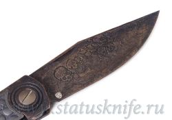 Нож Makosha One-Off Skull (Макоша, Veksha 2.0, M390, титан)фотография - 7