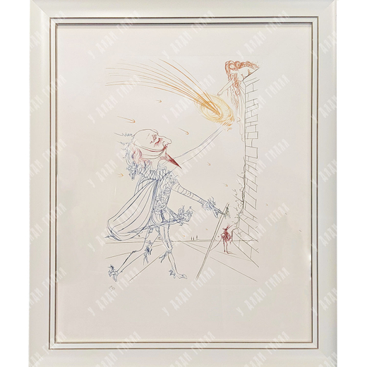 Дали Сальвадор. Сирано де Бержерак и Роксана. Бумага, литография, 1972