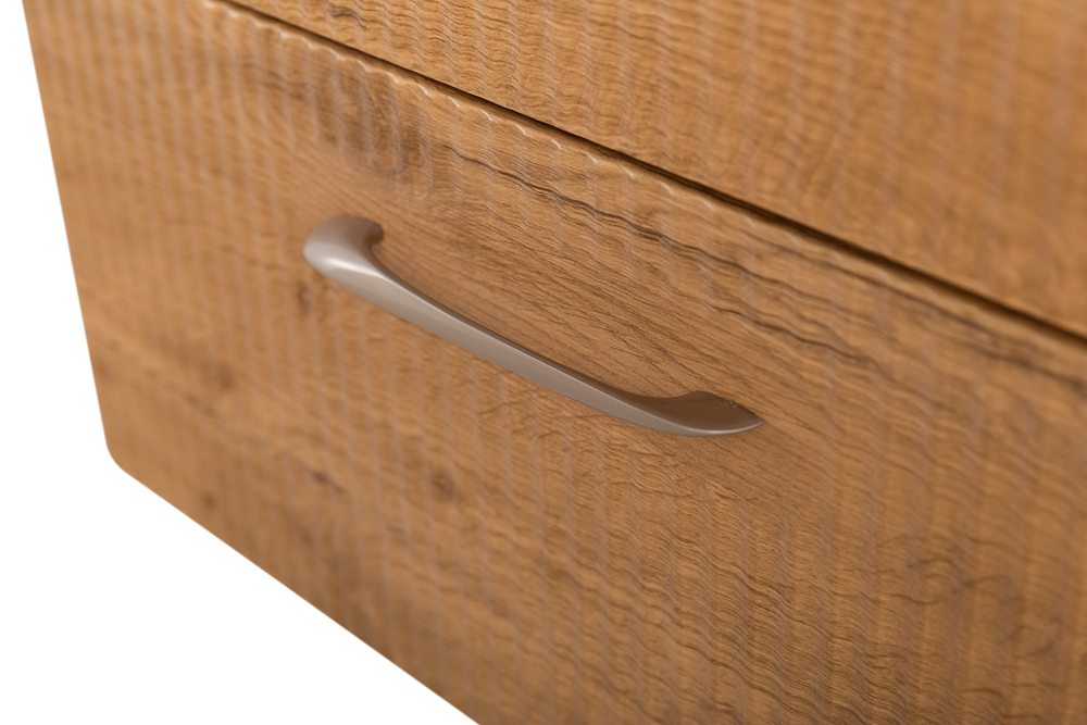 Подвесная тумба с раковиной Belbagno DUE 60 см Rovere Nature DUE-600-2C-SO-RN-P + BB-8076-3-60