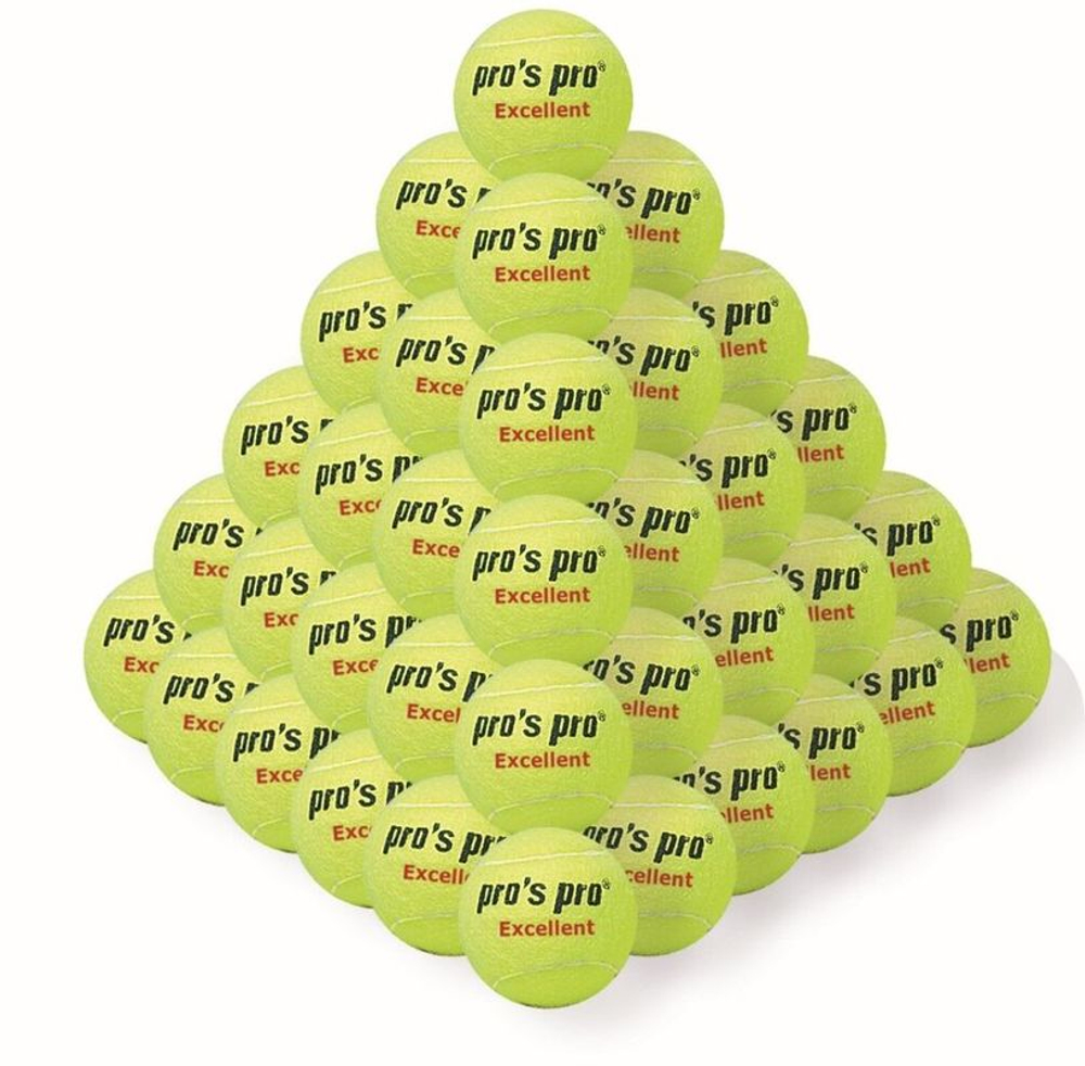 Pilki tenisowe Pro's Pro Excellent 60B - yellow