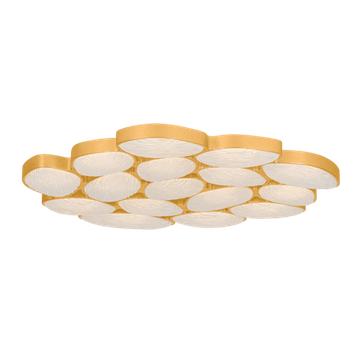Corbett Kitz Semi Flush, 140 cm, Vintage Gold Leaf
